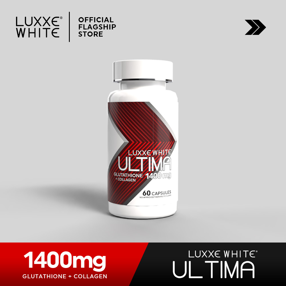 luxxe white ultima glutathione LUXXE WHITE ULTIMA 60s 30s 1400MG GLUTATHIONE WITH COLLAGEN AND NIACINAMIDE  FRONTROW PAMPAPUTI main image 1